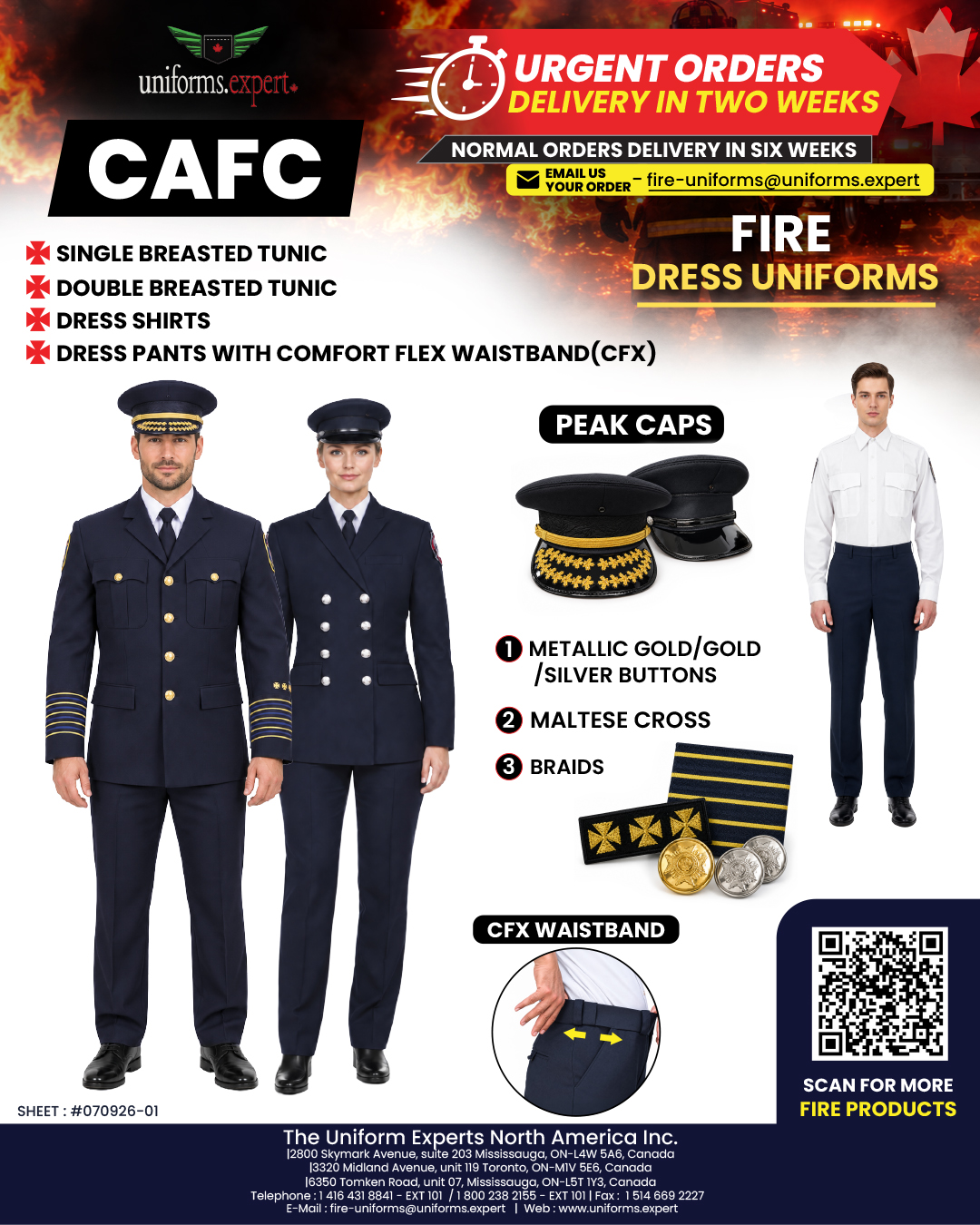 Fire Uniform Advertisement