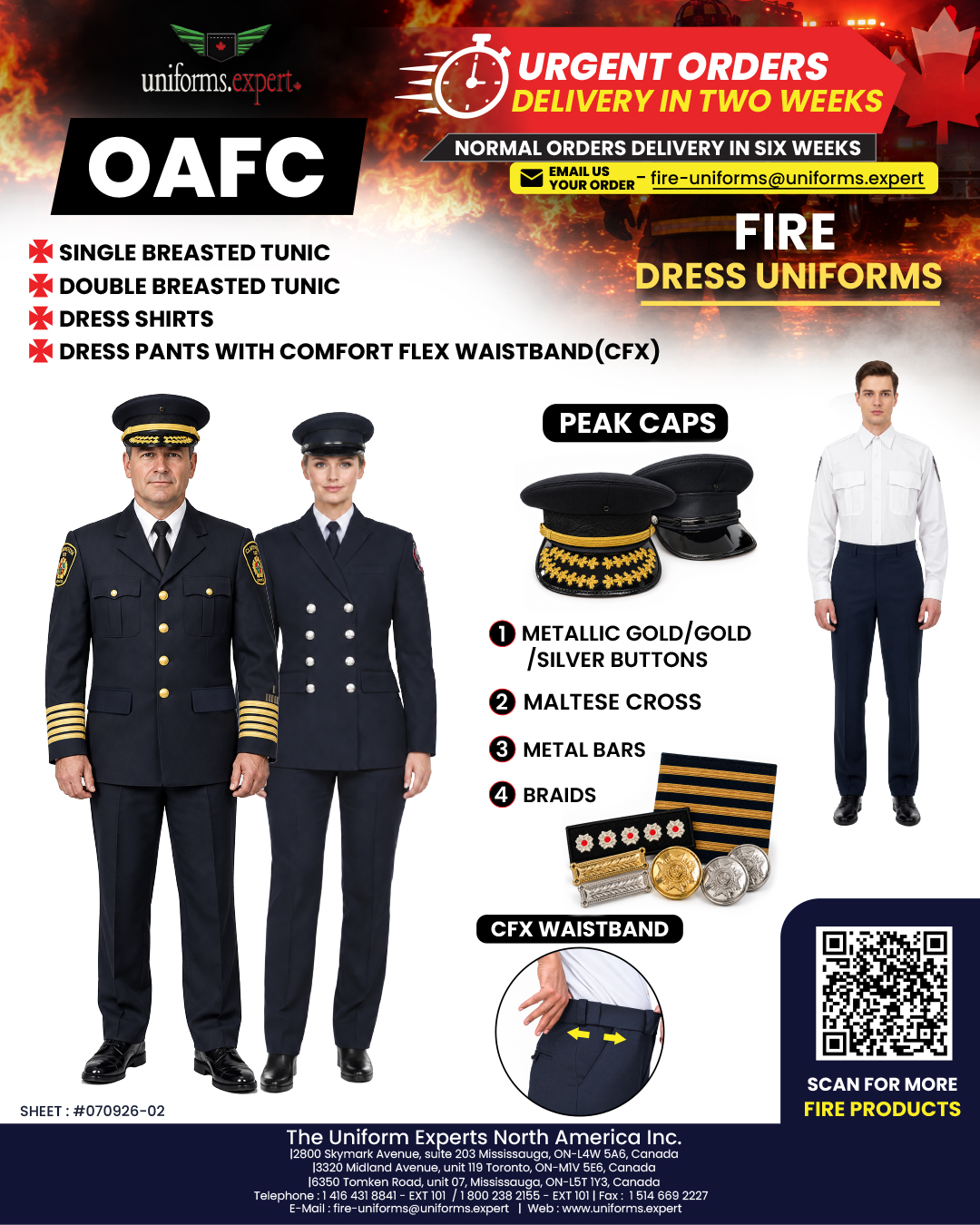 Fire Uniform Advertisement